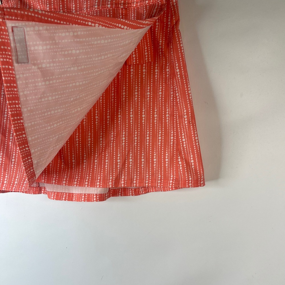 RipSkirt Hawaii Wrap Skirt Women Large Orange Dotted Stripe Quick Dry Mini Skirt - Picture 3 of 8